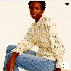 Feminine Floral blouse from J.Crew. Size Large. NWT.